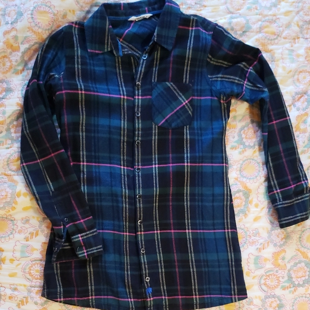 Mountain Khakis Blue Plaid Women's Tunic